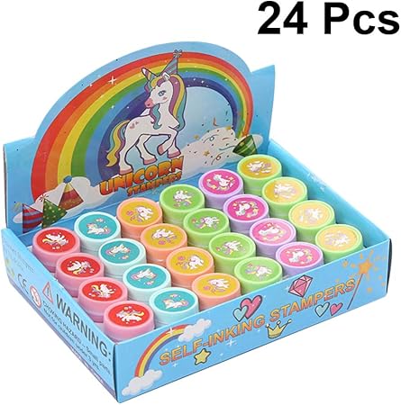 Amazon Co Jp Toymytoy スタンプ ユニコーン 文房具 印鑑 24ピース ミニ スタンプ おもちゃ かわいい 子供 学校 誕生日 パーティー用品 ギフト おもちゃ