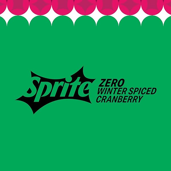 SPRITE WINTER SPICED CRANBERRY ZERO SUGAR SODA POP, 12 FL OZ, 12 PACK