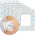 Waterproof Dialysis Port Shower Cover Pd Catheter Shower Shields Dialysis Catheter Shower Protector 8"x8" Picc Line Adhesive Bandage with Non-Stick Center Pad (Pack of 25)
