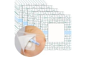 SINAISEA Waterproof Shower Cover Shield Picc Line Transparent Stretch Adhesive Bandage with Non-Stick Center Pad for Chest Chemo Port Feeding Tube PD Peritoneal Dialysis Catheter Men Women 10x12" (Pack of 25)
