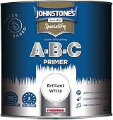 Johnstone's 389174 ABC Primer Sealer Brilliant White 1L Water Based Acrylic