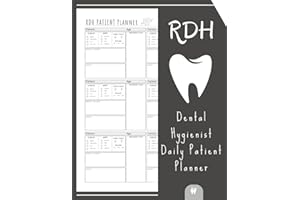 RDH Dental Hygienist Daily Patient Planner (LARGE)