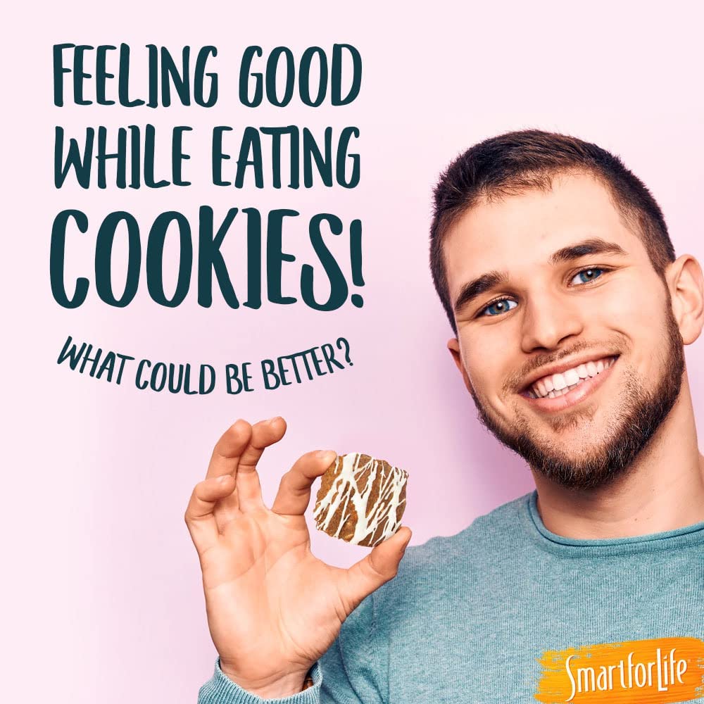 Smart for Life Oatmeal Raisin Protein Cookies - High Protein Cookie Diet - 1 Week Supply - Meal Replacement - On-The-Go Snack - Low Sugar Low Calories Super High Fiber Cookies - Protein Snack