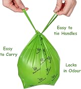 Deo Doo Poo Bags Tie Handle Biodegradable 450 Count Cherry Blossom Scent view 2