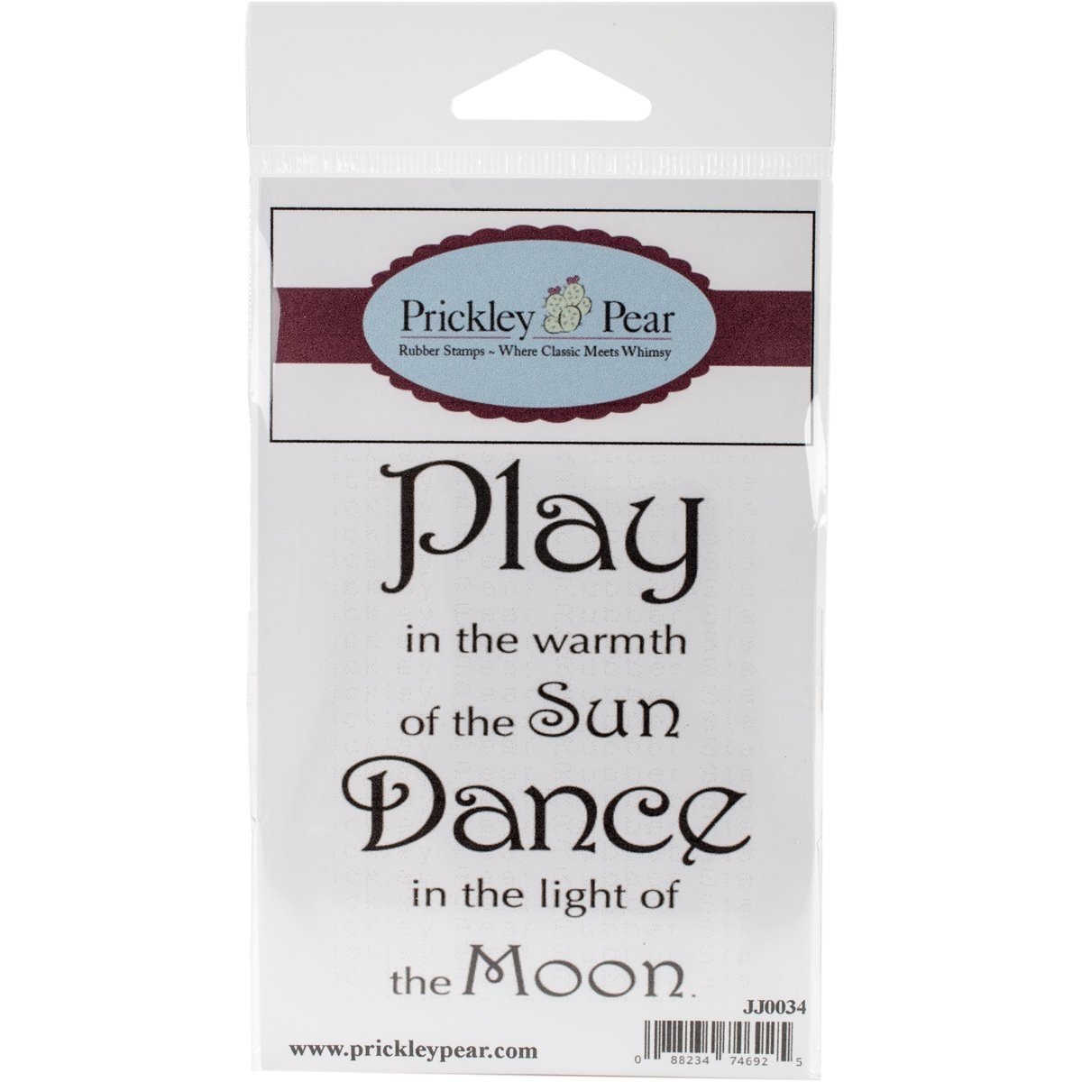 Prickley Pear Cling Stamps 2 x 3-inch Light of The Moon, Acrylic, Multicoloured, 5.9 x 3.3 x 0.1 cm