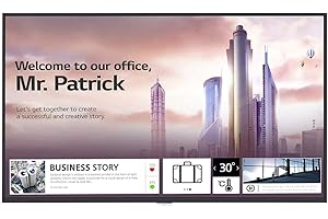 LG 49UH5F-H 49'' Digital Signage, Clear View with Non-Glare Coating, Ultra HD Resolution, Narrow Bezel & Slim Depth, Built-in Speaker, 30° Tilting Installation