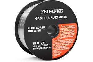 FEIFANKE Flux Core Wire .030'' Mild Steel Welding Wire E71T-GS Gasless MIG Wire 1 Pack 2 Pounds