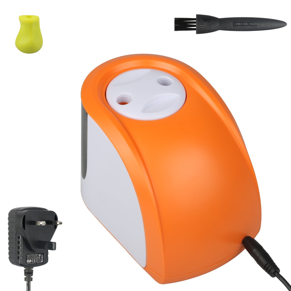 Electric Pencil Sharpeners with 2 Holes 6-8mm Both Power Cord and Battery Opreat for Colored Pencils