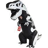 Morph Inflatable Skeleton Dinosaur Costume Adult, Blow Up Skeleton Dinosaur Costume, Trex Costume Dinosaur Blow Up Costume