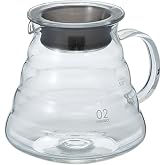 Hario V60 Glass Range Coffee Server, 600ml, Clear