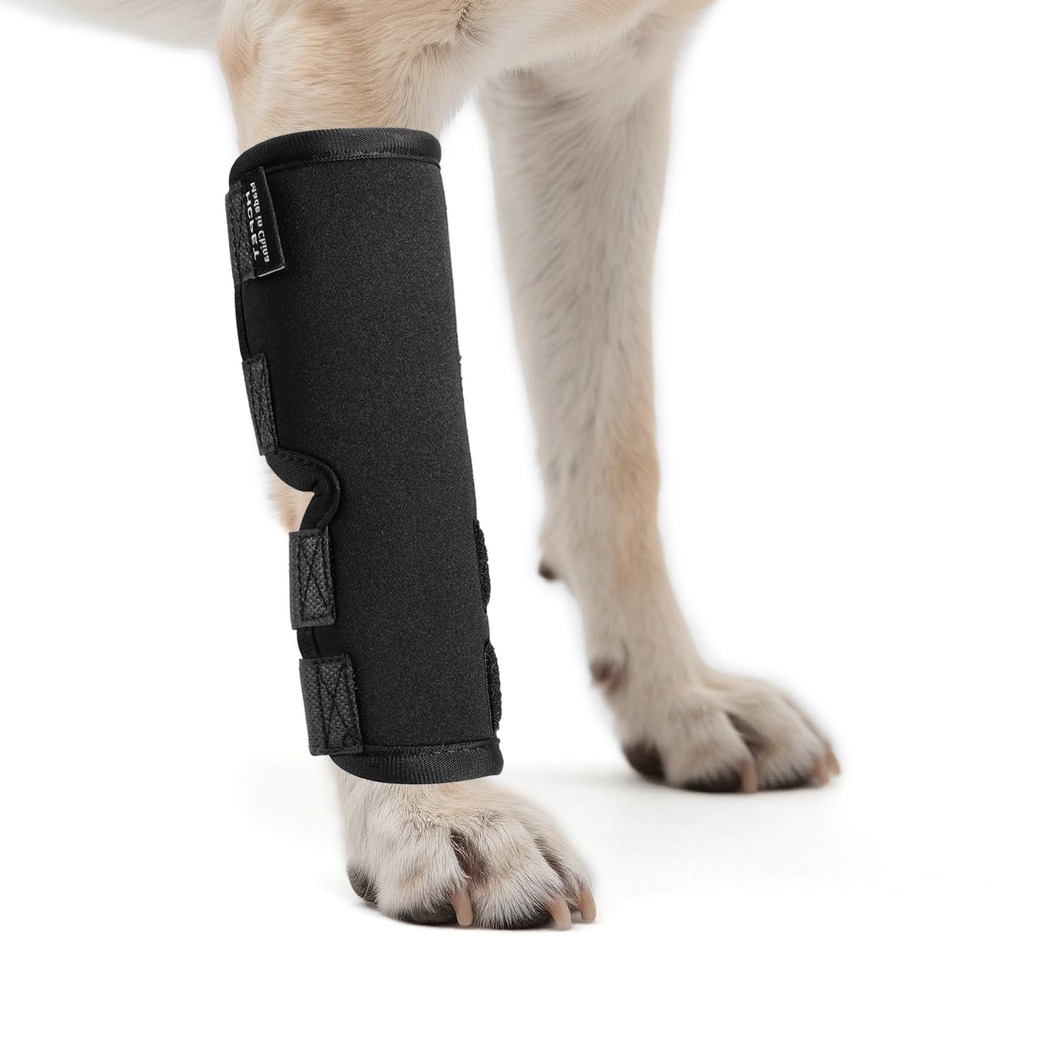 Photo 1 of Petanims Dog Front Leg Brace – Carpal/Wrist Support for Dogs, Adjustable Non-Slip Wrap for Sprain, Arthritis & Injury Recovery, Breathable Comfort, Fits Left or Right - Extra Large