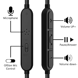 GEEKRIA Audio Cable with Mic Compatible with