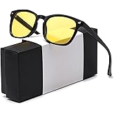 D Lolylad Night Driving Glasses for Men, Polarized Glasses,Fit over Men Women Anti Glare HD Night Vision Glasses