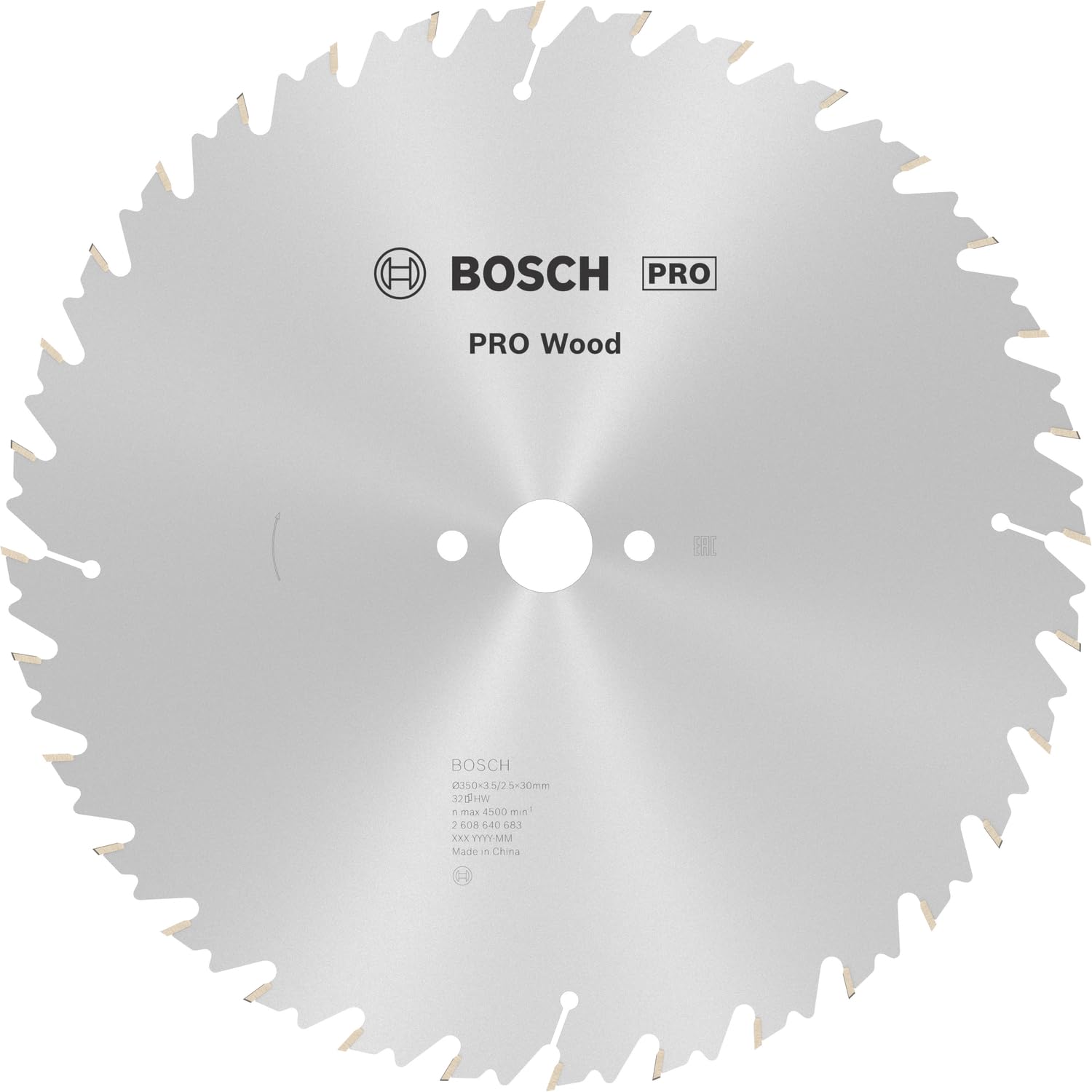 Bosch 1x PRO Wood Circular Saw Blades for Cordless Table Saws (for Softwood, Hardwood, Ø mm, Professional Accessory Table Circular Saw)