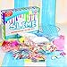 KUUQA 61 Packs Slime Supplies Kit，Including Fishbowl Beads,Sugar Paper, Grid, Googly Eyes, Shell, Slices, Confetti, Slime Foam Beads, Imitation Gold Leaf (Contain No Slime)