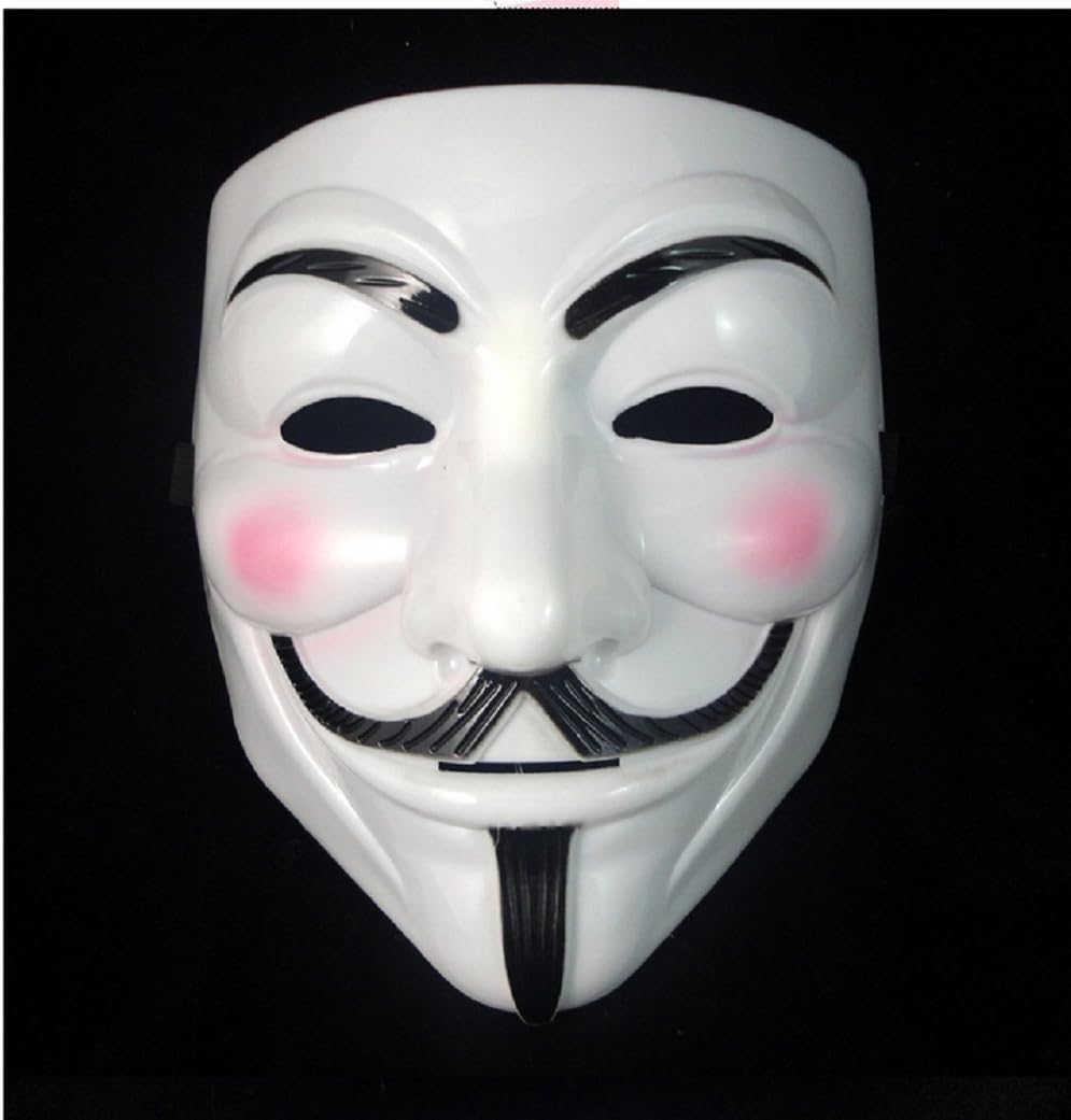 Inception Pro Infinite Maske Weisse Farbe Karneval Halloween Frau Mann Guy Fawkes Film Beruhmte Anonymous V Wie Vendetta Amazon De Spielzeug