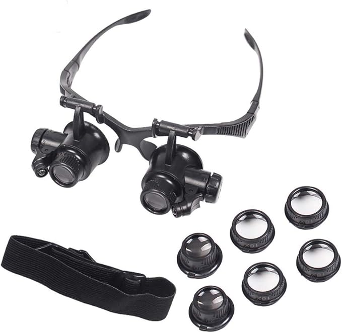 FZYQY Loupe Grossissantes, Bandeau en Verre Grossissantes À