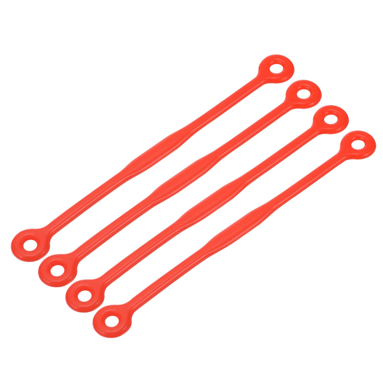 M METERXITY 4 Pack Tennis Dampener - Shock Absorber, Silicone Racquet String Damping, Apply to Tennis Racket (12cm, Red)