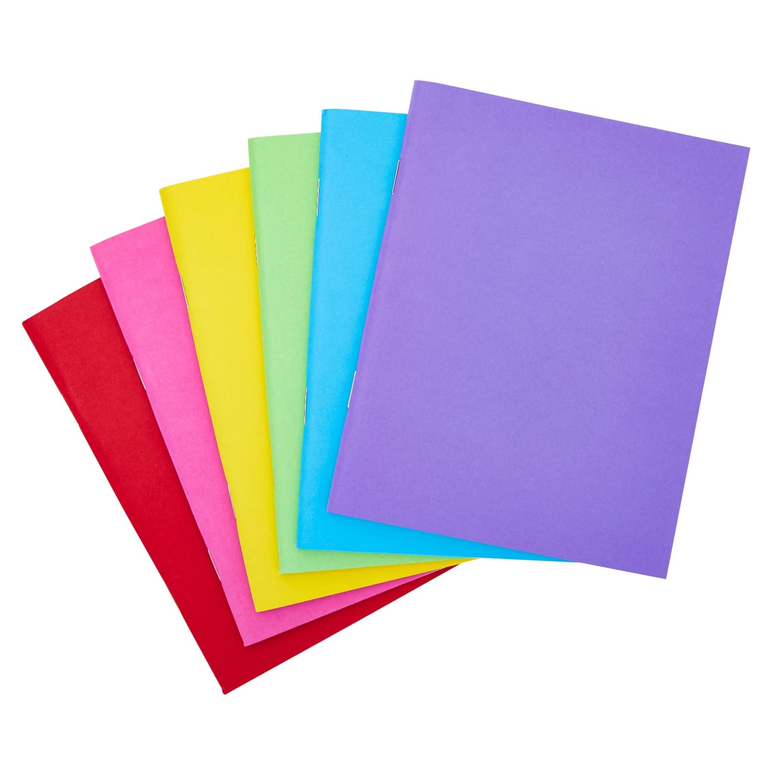 Paper Junkie 48 Pack Unlined Pocket Size Notebook, Blank Books for Kids To Write Stories Bulk Set, 6 Colors (4.3 x 5.5 In)