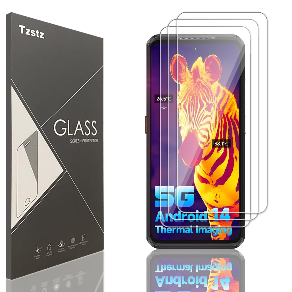 Tzstz 3 Pieces Tempered Glass Screen Protector for Ulefone Armor 25T/Ulefone Armor 25T Pro Hardness 9H Anti Scratch HD Screen Protector Film