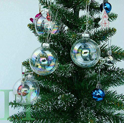 12st-CLEAR-ornamenten-iriserend-glazen-kerstballen-decoraties-6-cm