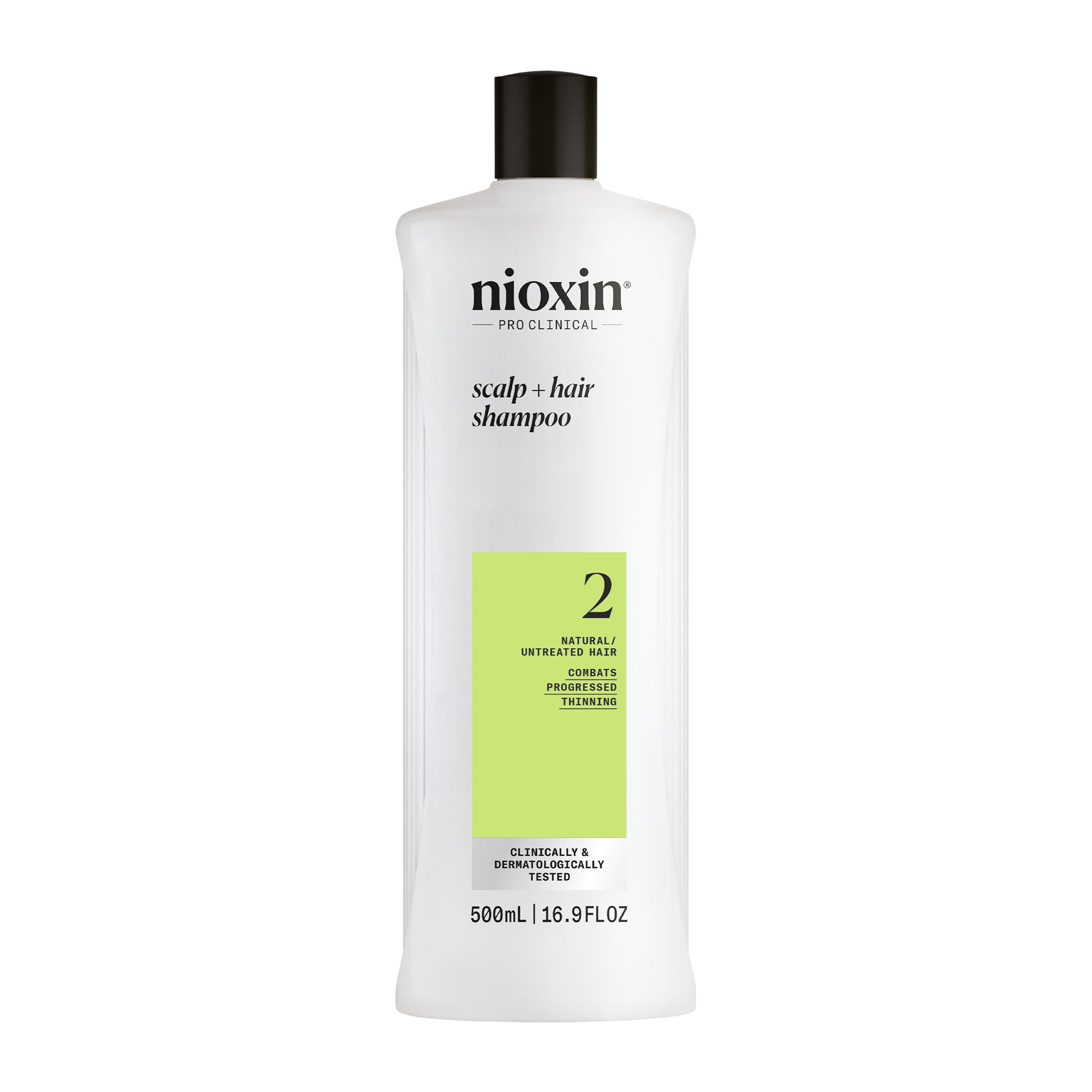 Photo 1 of Nioxin Scalp + Hair Thickening System 2 Shampoo | For Natural or Untreated Hair with Progressed Thinning | With Niacinamide and Biotin | 16.9 Fl oz.