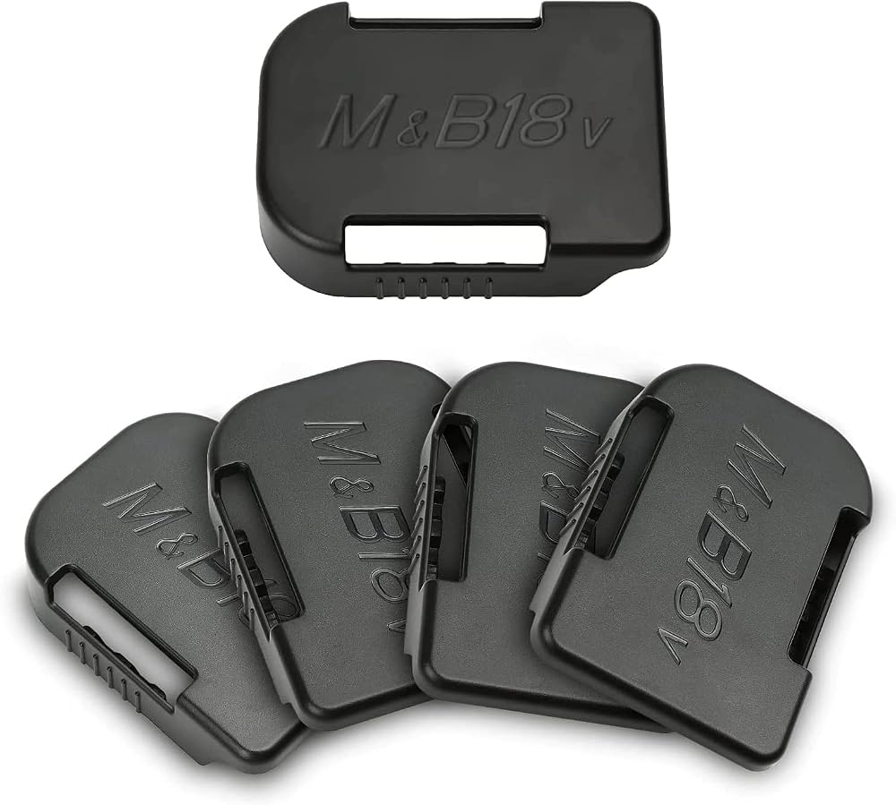 AKKOPOWER Battery Holder for 18V Batteries Black Mount Dock 5 Pack