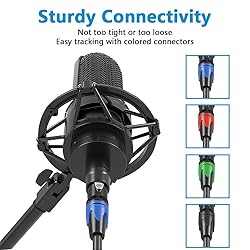 AQOOL XLR Cables 25ft 4 Pack, XLR Microphone Cable