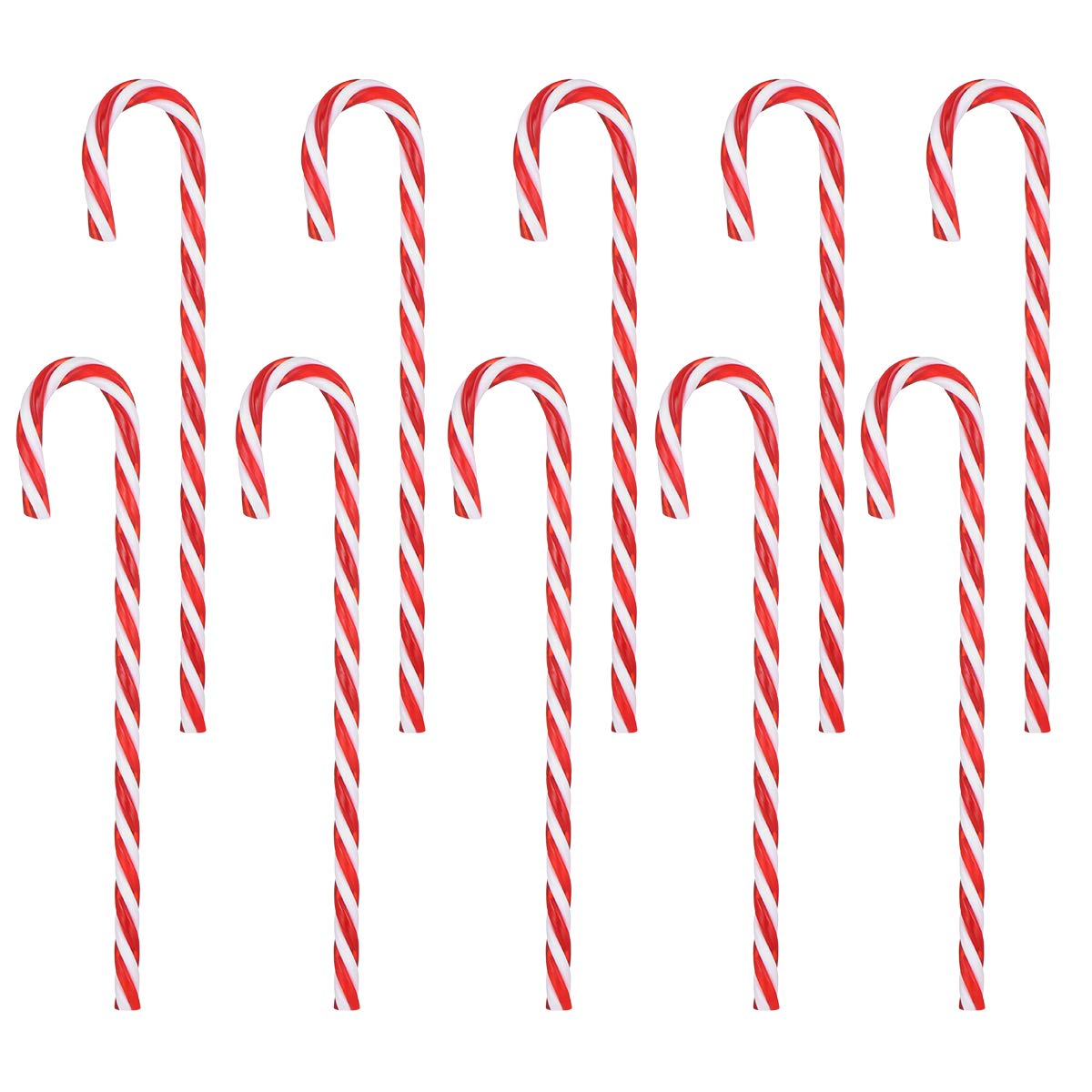 Photo 1 of 24pcs Christmas Candy Cane Christmas Holiday New Years Home Decoration Christmas Party Favors (Red and White)
