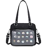 Oxford Ita Bag Crossbody Shoulder Bag Satchel Messenger Backpack Multi-Purpose Pins Display