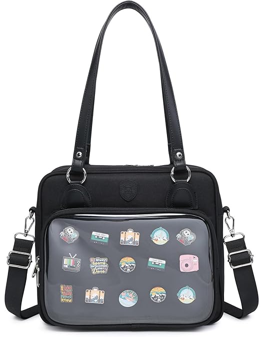 Amazon.com: RAINBOW SMILE Canvas Ita Bag Backpack Crossbody Bag