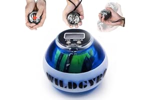 Gyro Ball Gyroscope, Torque Ball with Counter - Auto-Start Wrist Power, Wrist Exerciser, Forearm Strengthener, Hand Strengthe