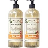 A LA MAISON Body Wash, Citrus Blossom, 25.36 Fluid Ounce, 2Pack