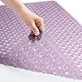 Gorilla Grip Patented Shower and Bathtub Mat, 35x16, Long Bath Tub Floor Mats with Suction Cups and Drainage Holes, Machine W
