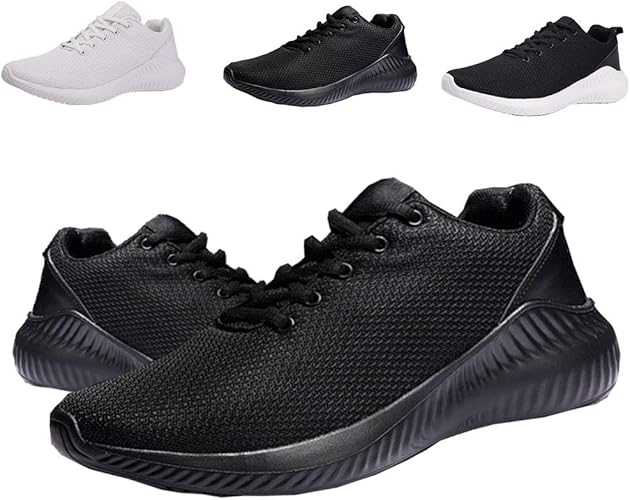 Amazon Todaysunny スニーカー メンズ スポーツシューズ ランニングシューズ スリッポン ウォーキングシューズ デイリーシューズ カジュアルシューズ ジム ジョギング フィットネスシューズ 黑 白 人気 超軽量 通気 滑り止 おしゃれ Todaysunny スニーカー