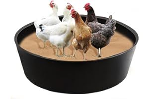 Adjustable Chicken Dust Bath Tub - Rooster Coop Accessories,Chicken House Cleaner Container | for Poultry Hens Rooster Pool F