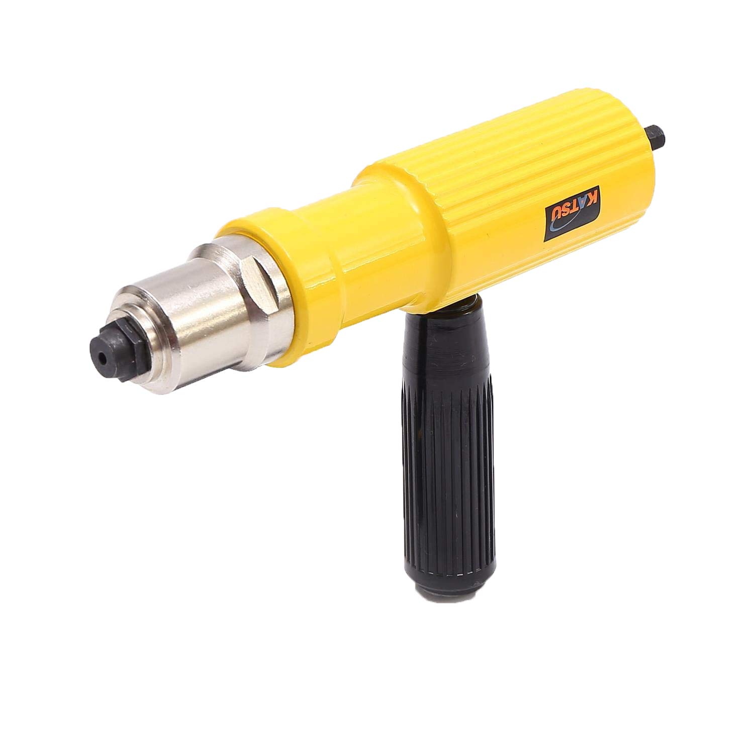 KATSU Electric Rivet Gun Adapter Riveter Nut Insert Tool for Cordless Drill Hand Riveter Riveting Attachment, with 3.2/4.0/4.8mm Diameter Rivet Head 405512