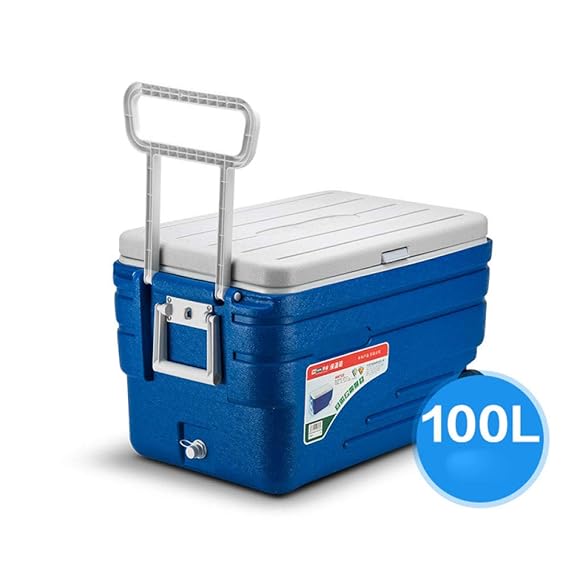 100L Al Aire Libre En Casa Grande Caja Portátil Fresca con Ruedas ...