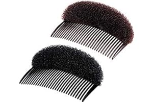 2PCS Bump It Up Volume Inserts Beehive Hair Styler, 14 Teeth Insert Tool Hair Comb Bouffant Padding Bun Maker, Multifunctiona