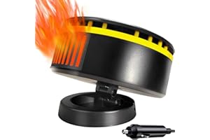 FIDENSIS 12V Portable Car Heater & Defroster - 150W Windshield Defogger, Quick Heating, Compatible with All 12V Vehicles including Cars, Trucks, RVs, and Boats
