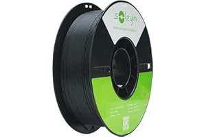 SOLEYIN Ultra PLA Filament 1.75mm PLA 3D Printer Filament High Speed 30-600mm/s Dimensional Accuracy +/- 0.02mm, 1kg Spool (2.2lbs), Fit Most FDM 3D Printer (Black)