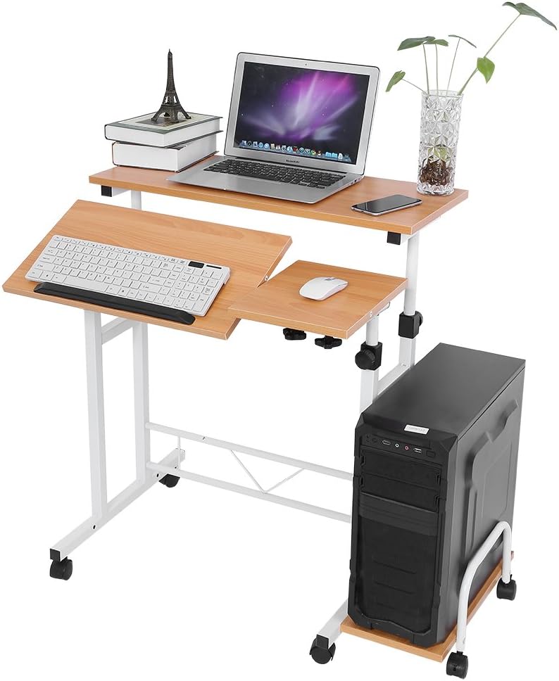 Heightadjustable Computer Desk, Laptop Table PC Table Trolley Computer