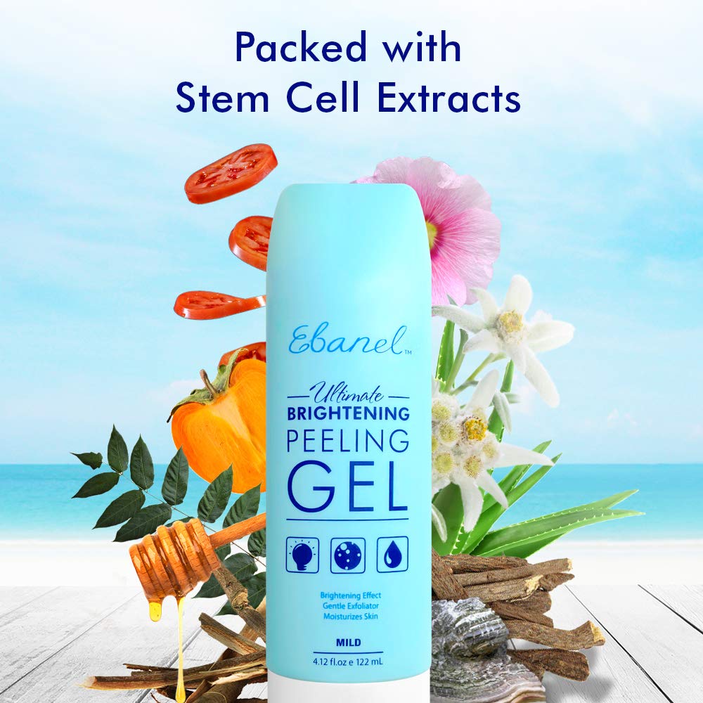 Ebanel Exfoliating Face Scrub Peeling Gel Mild, 4.12 oz (122 ml): Beauty