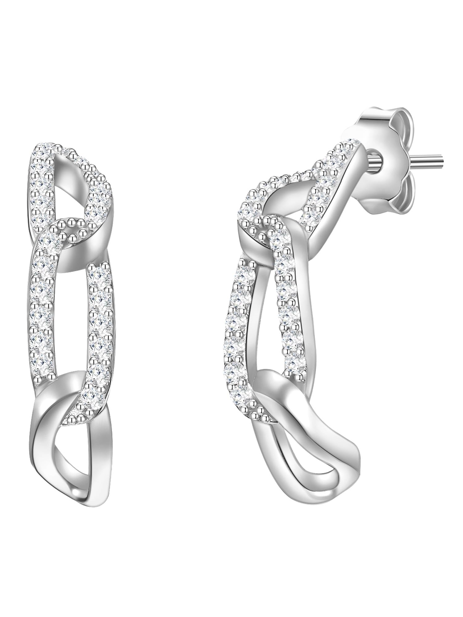 Glanzstücke München Female 925/- Sterling Silver Zirconia Hoop earring
