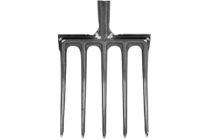 Digging Fork, Garden Digging Spading Fork, High Carbon Steel (5 Tine)