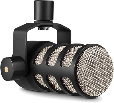 RØDE PodMic Dynamic Microphone with Integrated Swing Mount Black XLR