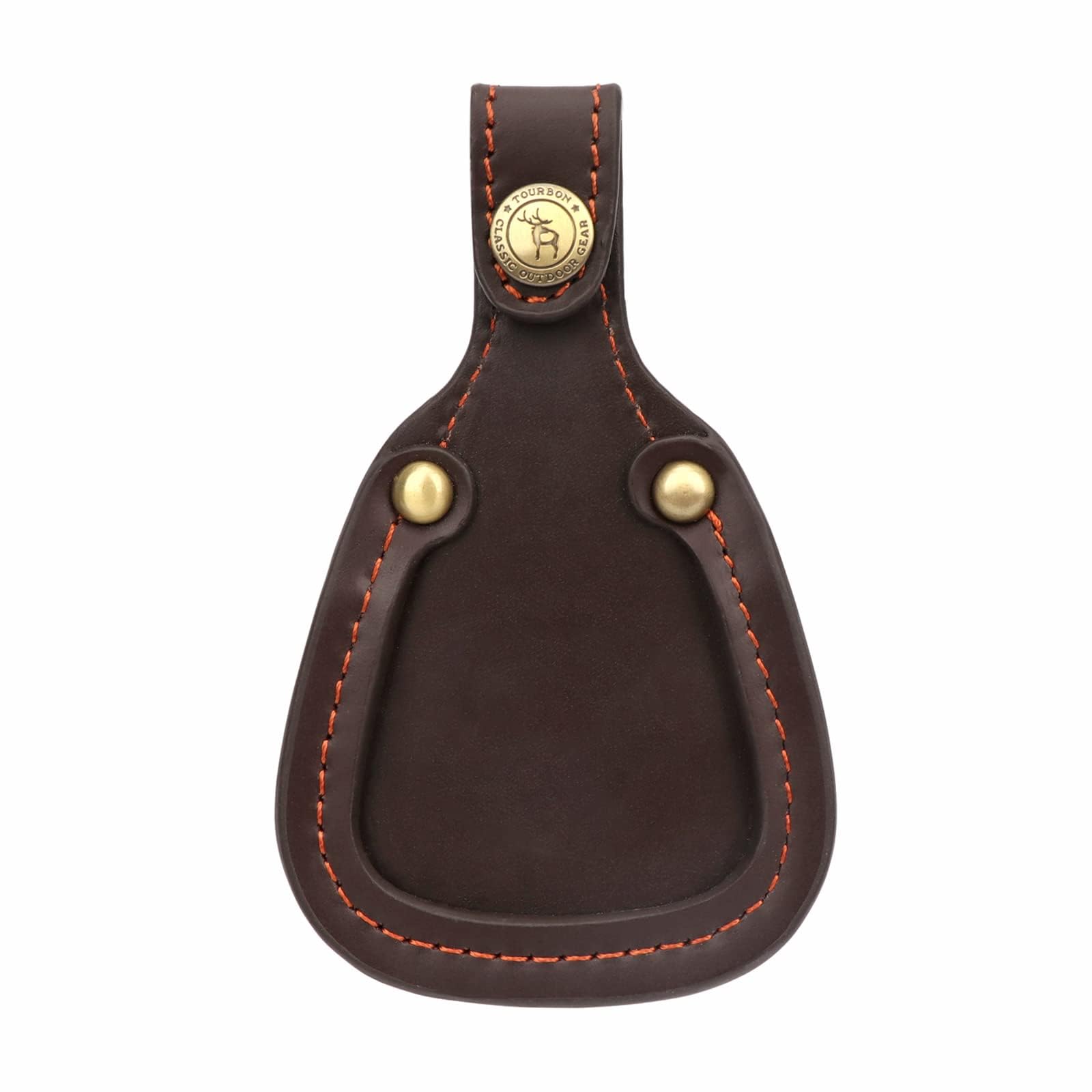 TOURBON Shooting Hunting Gun Barrel Rest Toe Protector Pad Thick Leather - Brown