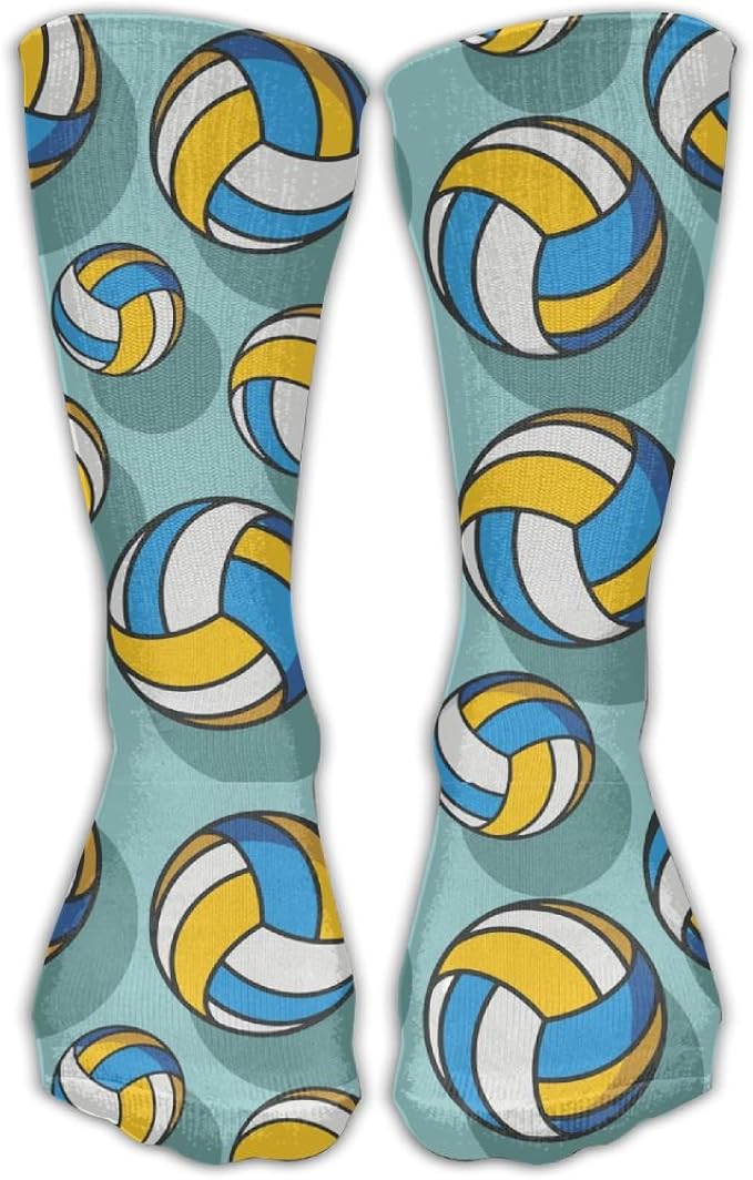 Unisex Classics Socks Sumer Sports Volleyball Pattern