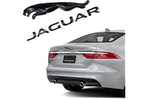 ARKOSKNIGHT Decal Compatible with Javgar Rear Emblem XE XF XJ F-TYPE F-PACE Car Trunk Emblem Leopard Jagvar Rear Letter Sticker Jagvar Panther Fender Decal (Rear Emblem Black)