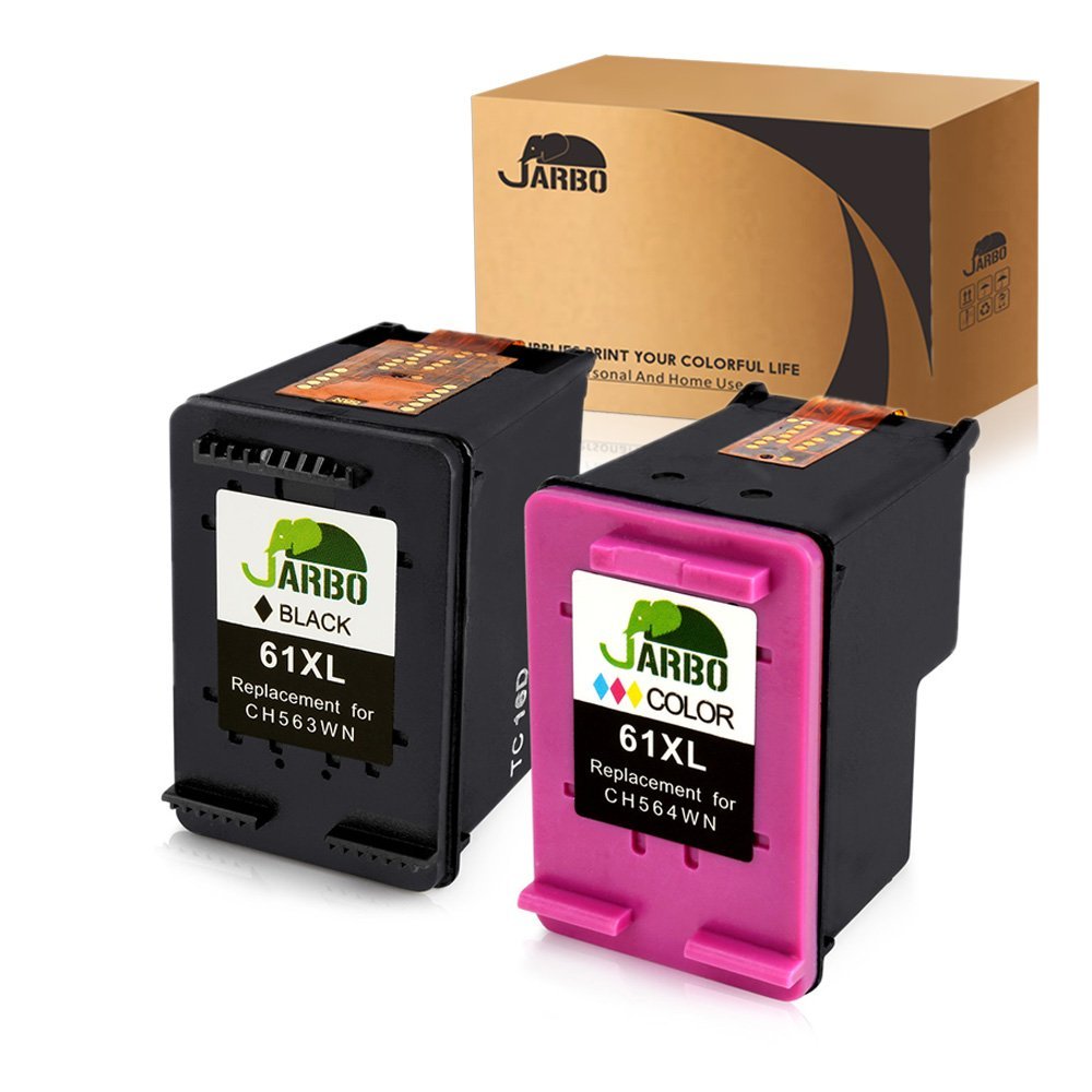 JARBO Remanufactured Ink Cartridge Replacement for HP 61 61XL 61 XL High  Yield, Use with Envy 4500 5530 5534 5535 Deskjet 2540 1000 1010 1512 1510  3050 ...